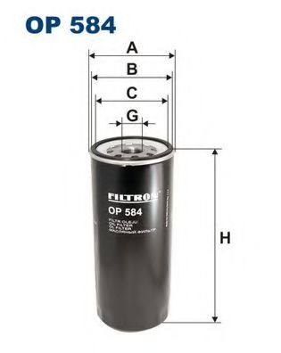 OP584  FILTRON Фильтр масляный HCV