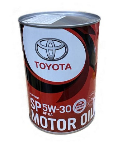 0888013706    TOYOTA Motor Oil 5w30 SP, GF-6A 1 л (масло синтетическое) Япония, Железная банка    