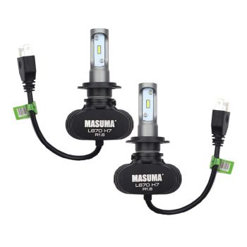 L670  Masuma Лампа светодиодная H7 55 Вт 6000K 4000Lm LED PX26d (компл 2шт)