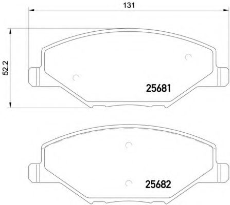   P 85 121 Brembo Колодки тормозные дисковые | перед